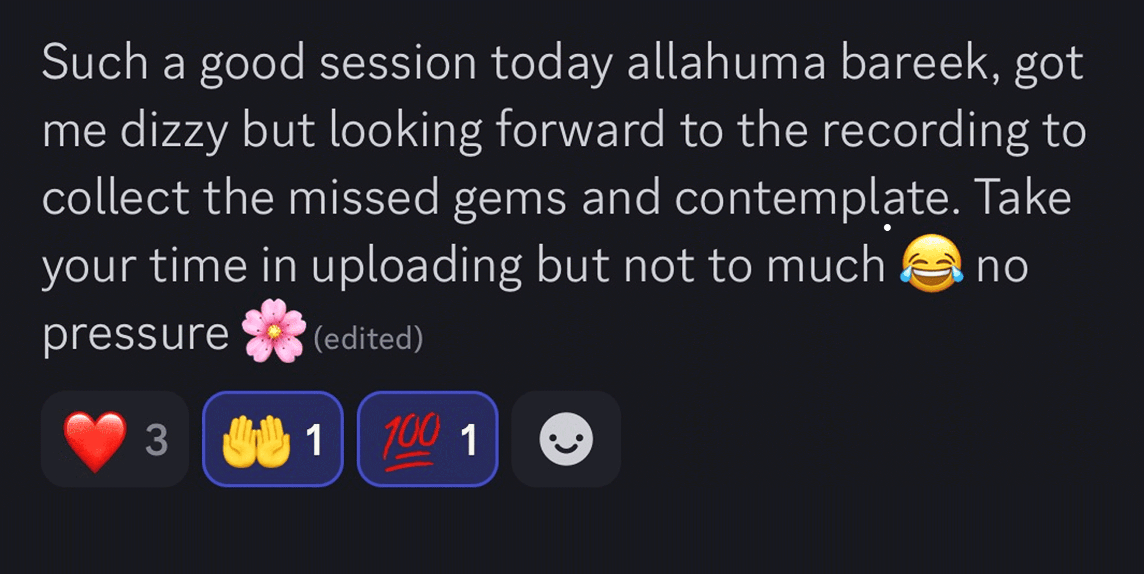 Student's testimonial screenshot